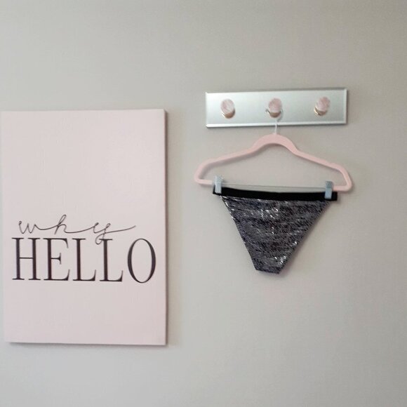 NWT Sugarfree metallic accent triangle bikini top & bikini bottom set - Picture 14 of 15